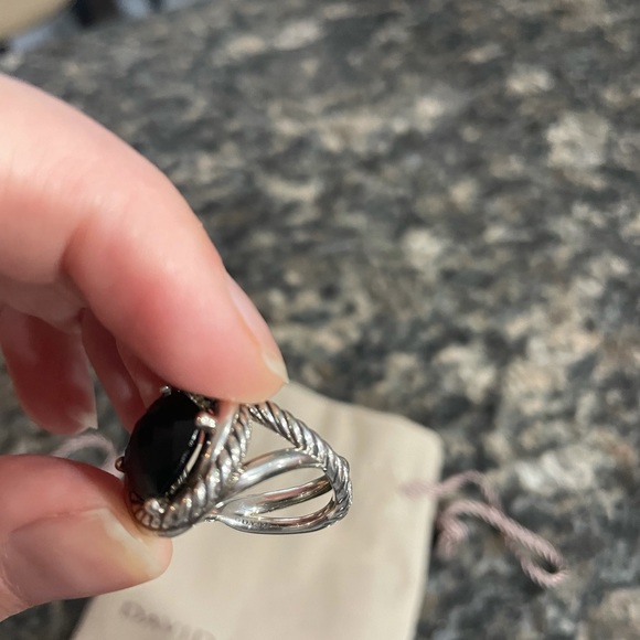 Authentic David Yurman Black Onyx Infinity Ring - Picture 8 of 10